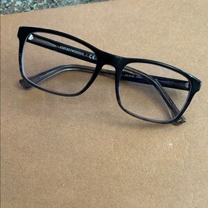 Emporio Armani men’s Eyeglasses Frame Black (fades to gray